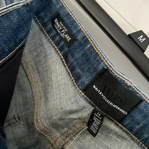 NWT White House Black Market High-Rise Skinny Flare Jeans - Picture 6 of 7